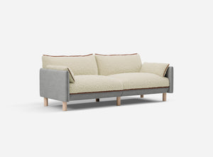 3 Seater Sofa | Weave Light Grey